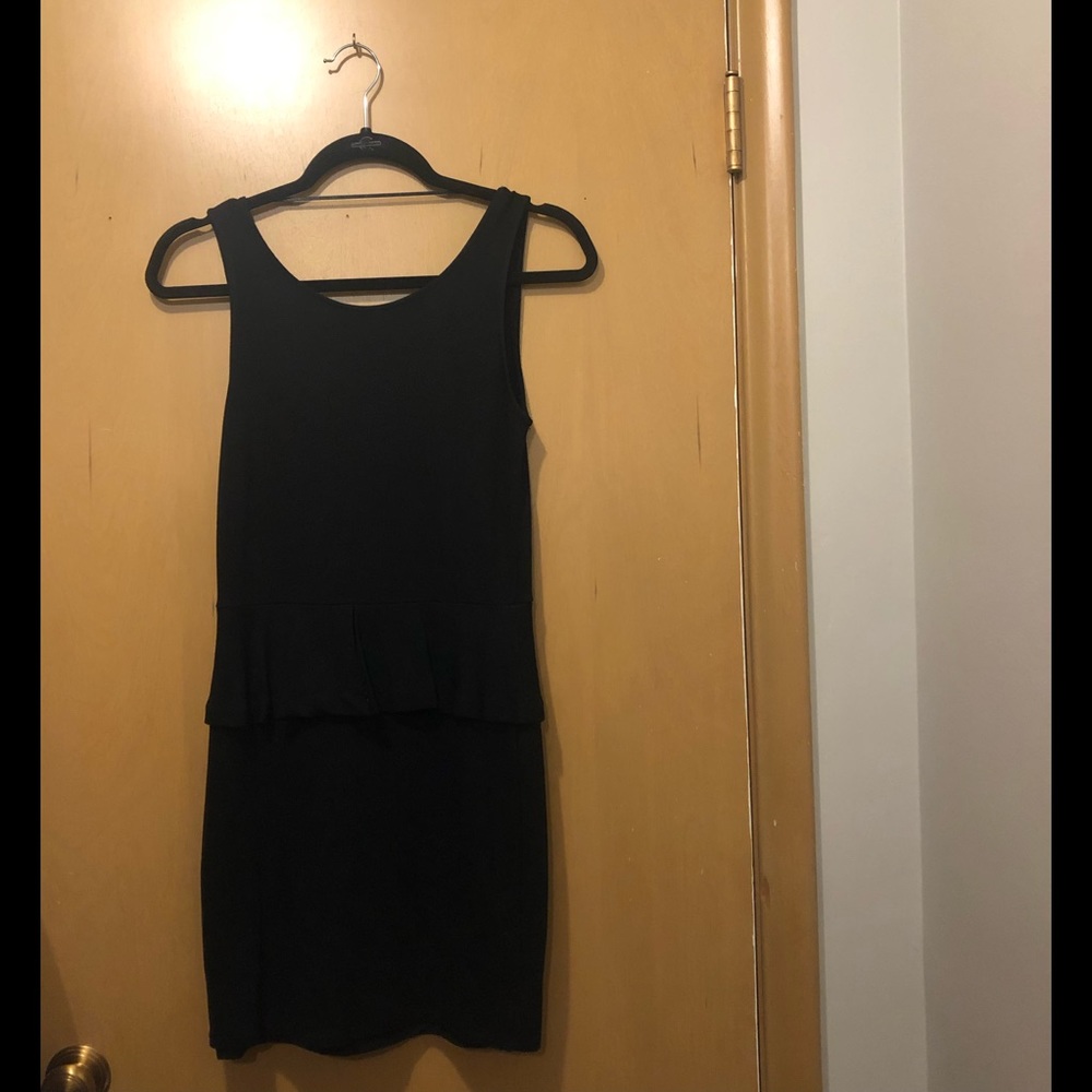 Zara black mini dress size L